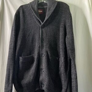 NWOT Alesbury Mens charcoall gray grandpa core knit cardigan SZ  XL